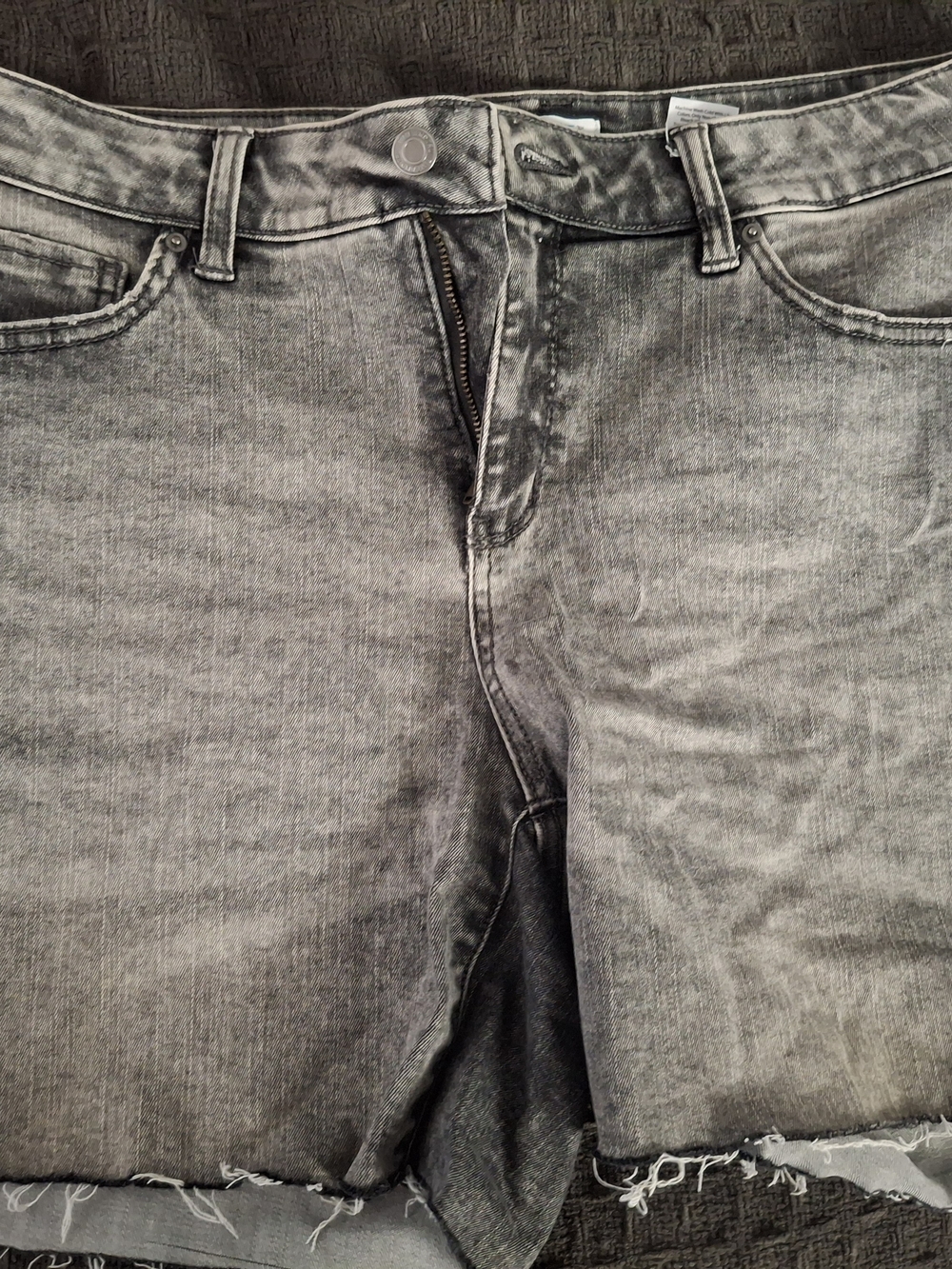 Time and Tru Women's Washed Gray Denim Shorts